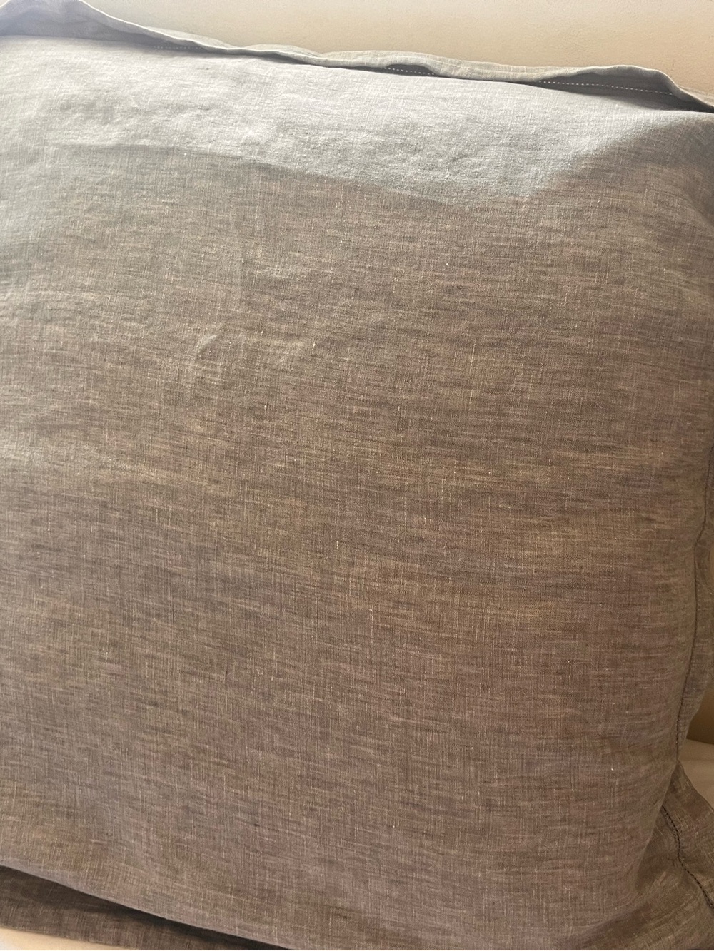 Pottery Barn Linen Pillow Cover in gray